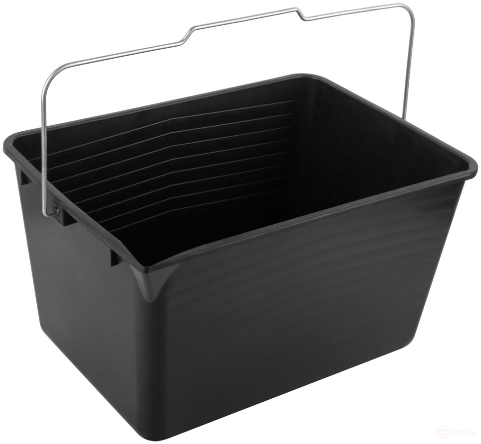 Paint bucket, metal handle 12 L black