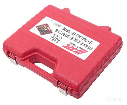 A set of hydraulic silentblock pullers in a JTC case