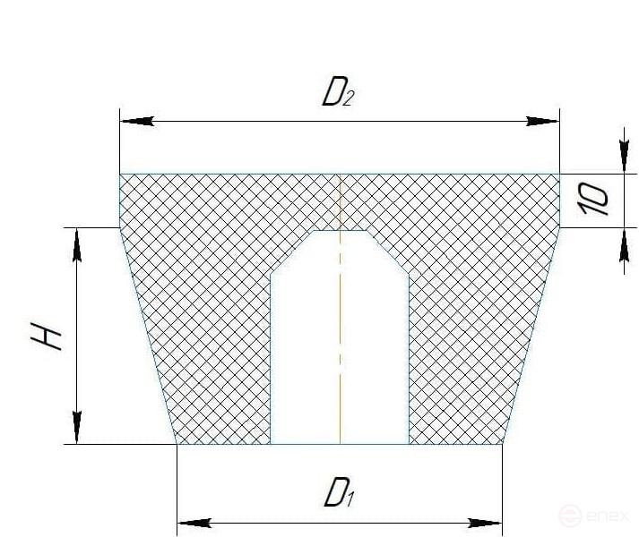 Заглушка 30 - 50 мм с отверстием без распылителя