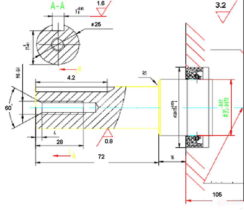 Коленвал LIFAN Diesel 13111/C188F D25 мм (S2 type)