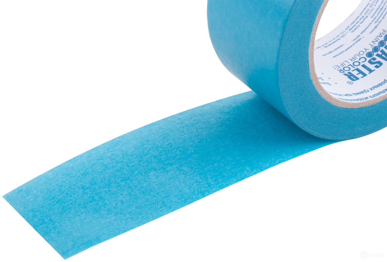 Лента малярная для деликатных поверхностей, рисовая бумага, термостойк. до 120°C, УФ-стойкость до 30 дней, 48 мм х 50 м