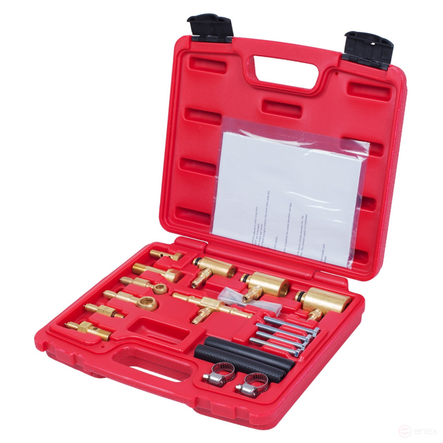 Test kit for fuel injection systems of Asian cars, case, 19 items MASTER 120-03019C