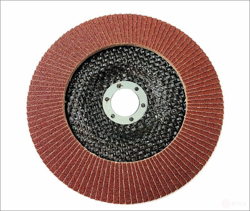 Круг лепестковый торцевой 150 Р60 Атака (коричневый)