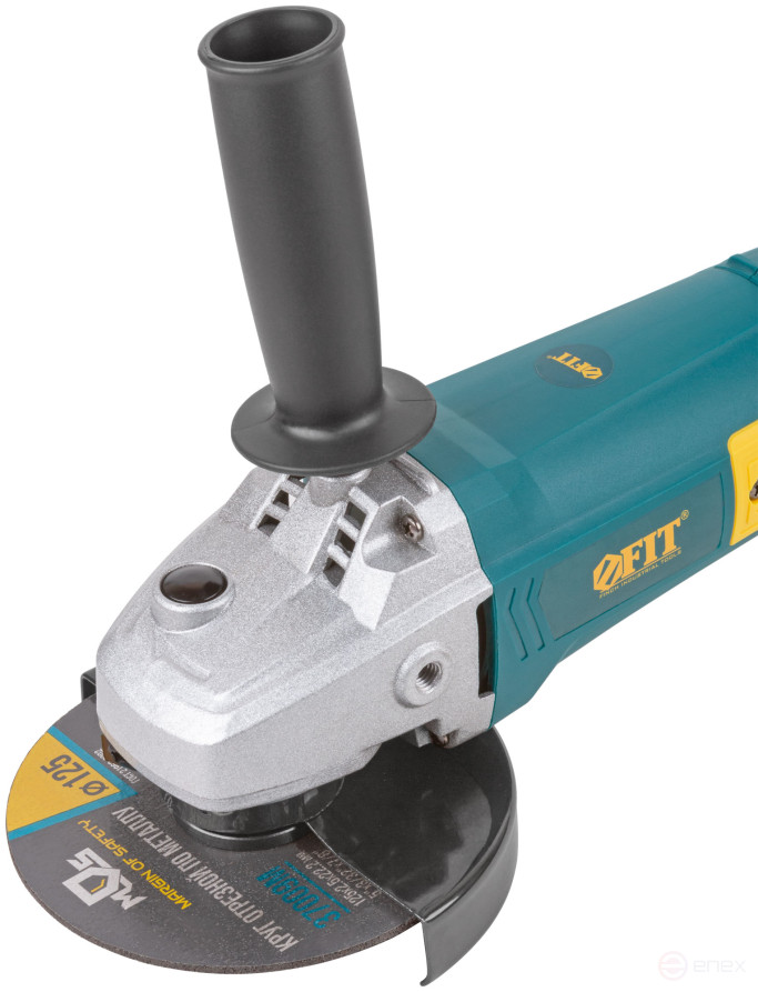 Angle grinder 1100 W; 3000-11000 rpm; KlK 125 mm; 2.3 kg; long ; reinforced.rotor; used brushes; box