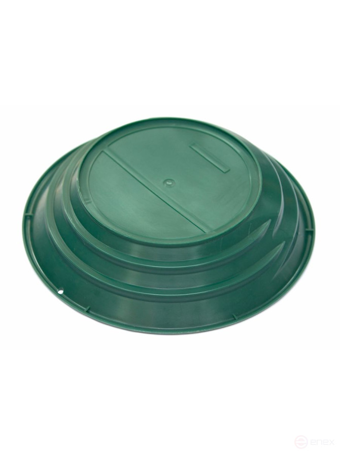 Gold washing tray plastic Diameter 381 mm, green