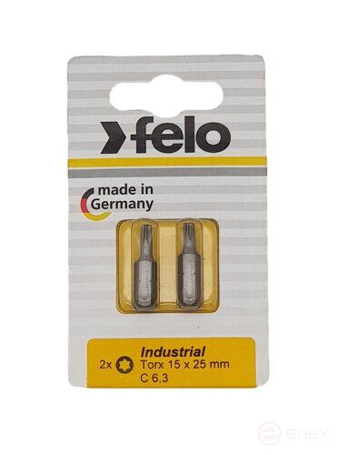 Felo Бита Torx 15X25, серия Industrial, 2 шт в блистере 02615036