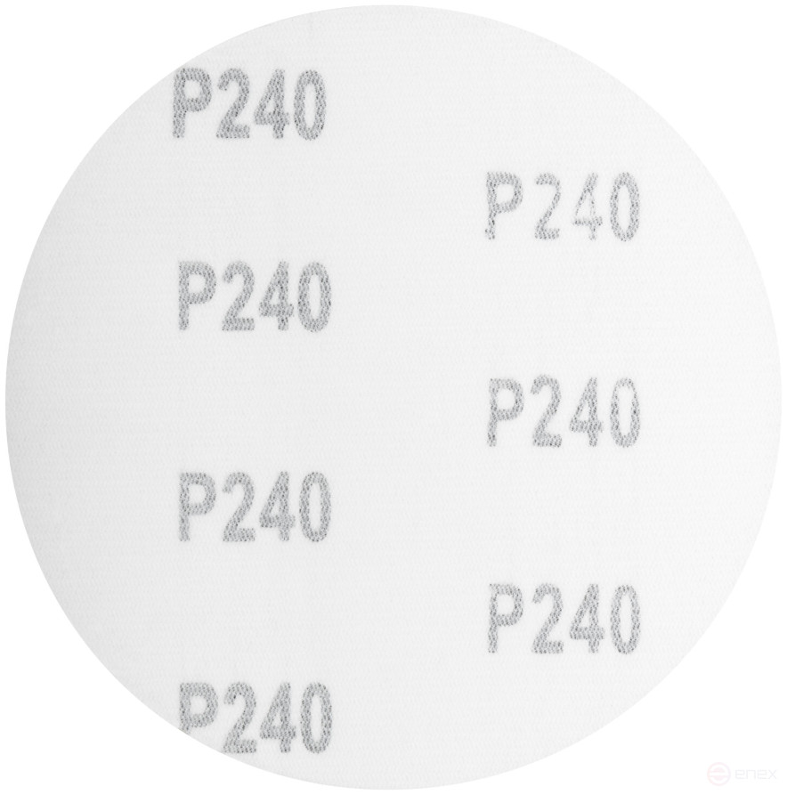Круги шлифовальные сплошные (липучка), алюминий-оксидные, 125 мм, 5 шт. Р 240