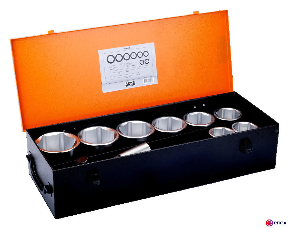 1" Set of 46-80 mm heads, 12 items