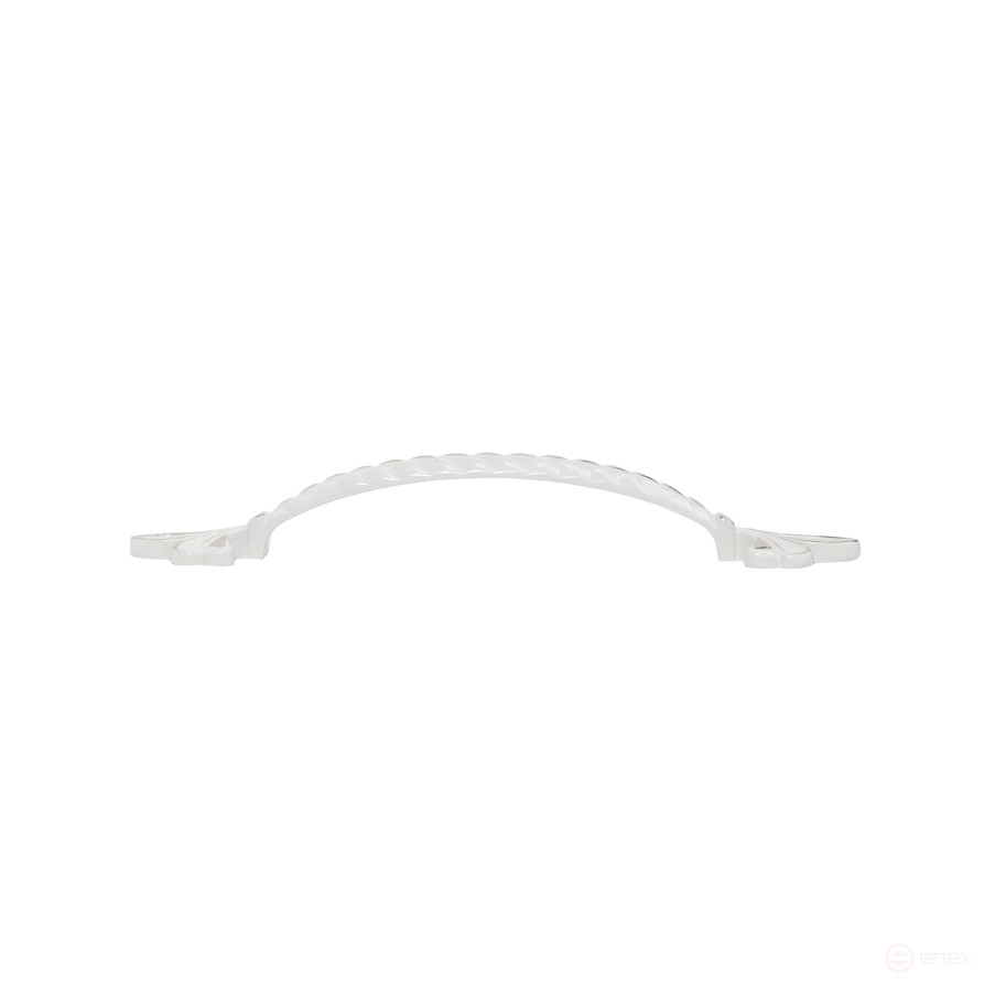 Handle meb. bracket met. MILK 128 silver white, AKS