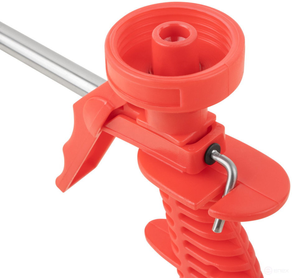 Mounting foam gun, plastic housing