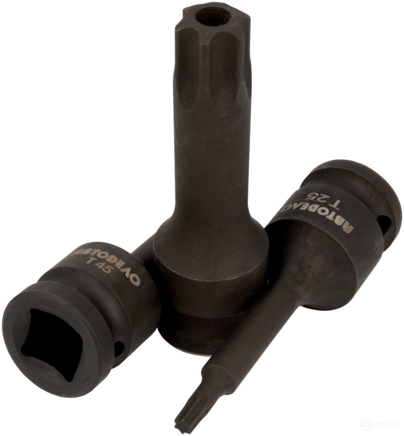 Головка торцевая ударная Т25 (DR1/2"; L-78мм) внешний Torx (АвтоDело) 40181