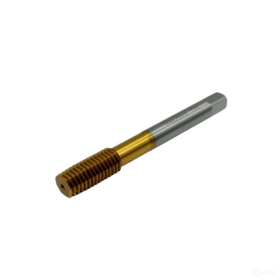 Метчик бесстружечный (раскатник) M 10х1.5 Р6М5К5 с покрытием TiN TORNERI Т025334