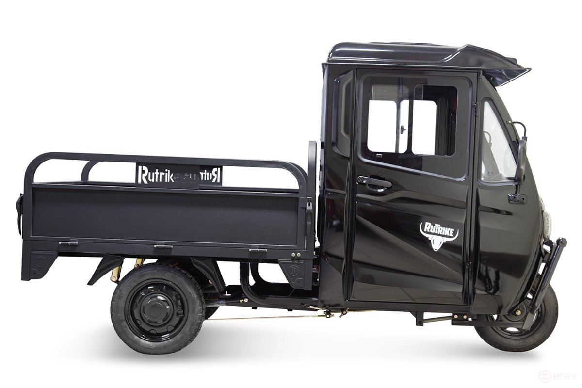Грузовой электротрицикл Rutrike КАРГО Кабина Универсал 1500 60V1000W, серый
