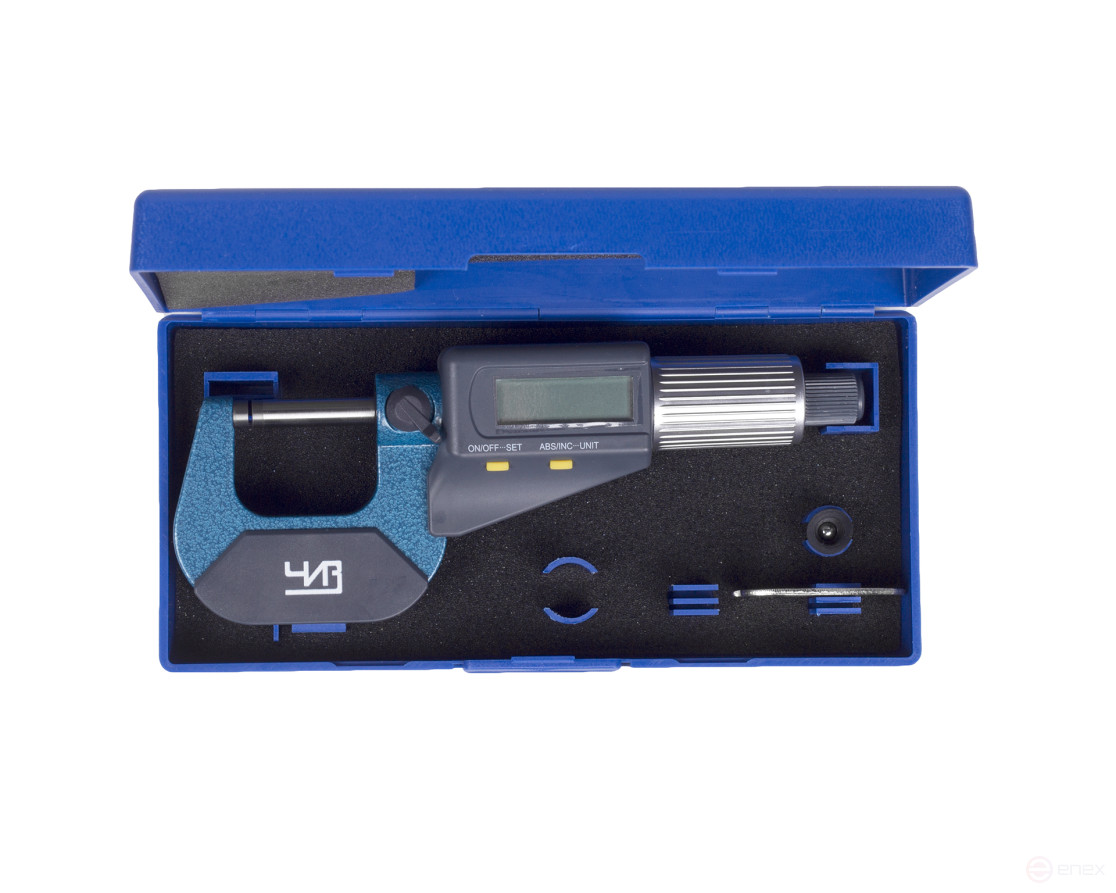 Микрометр гладкий МКЦ - 25 0,001 электр. 2 - кн. IP54 ЧИЗ