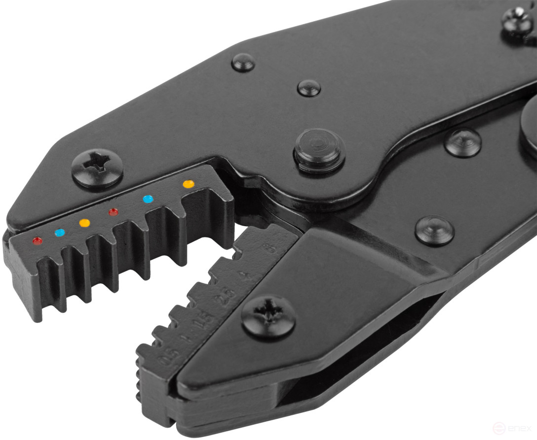 Пресс-клещи (кримпер) для обжима наконечников электропроводов с сечением 0,5-6 мм²