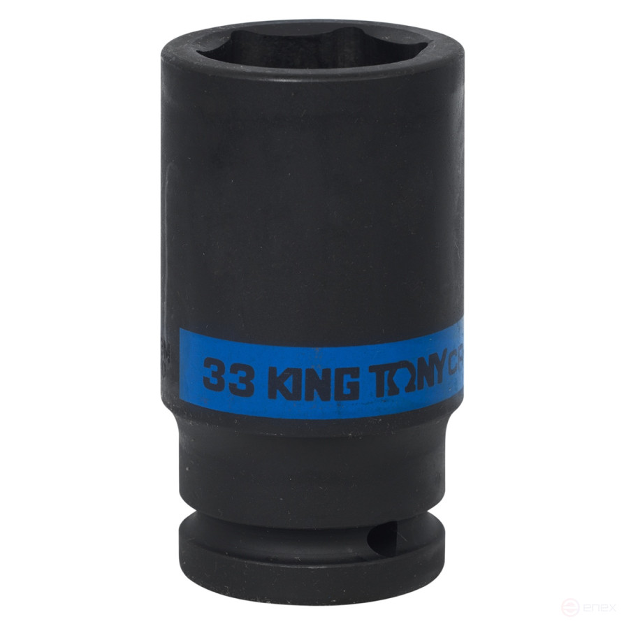 Головка торцевая ударная глубокая шестигранная 3/4", 33 мм KING TONY 643533M