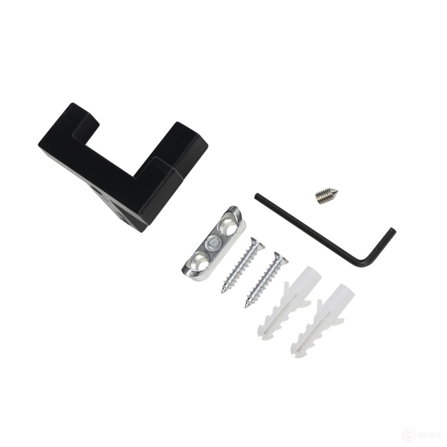 Hook meb. two-horn metal. BENZ black matte AKS