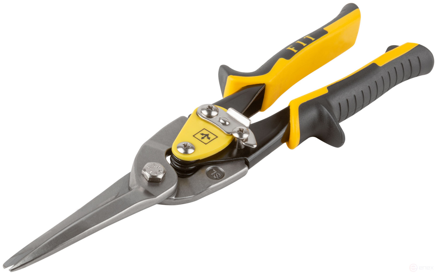 Ножницы по металлу усиленные CrMo Профи, прорезиненные ручки, удлиненные прямые 300 мм