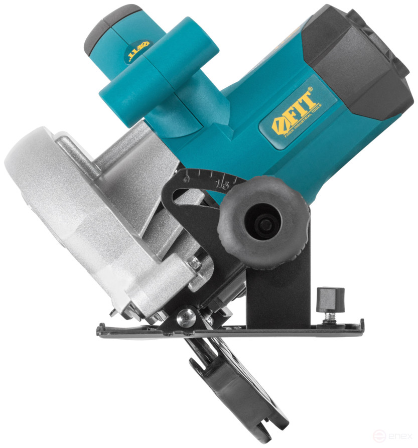 Пила дисковая 1300 Вт; 4500 об/мин; 185/20 мм; 4,4 кг; жел. опора; рез. накл.; блок шпинд.; коробка