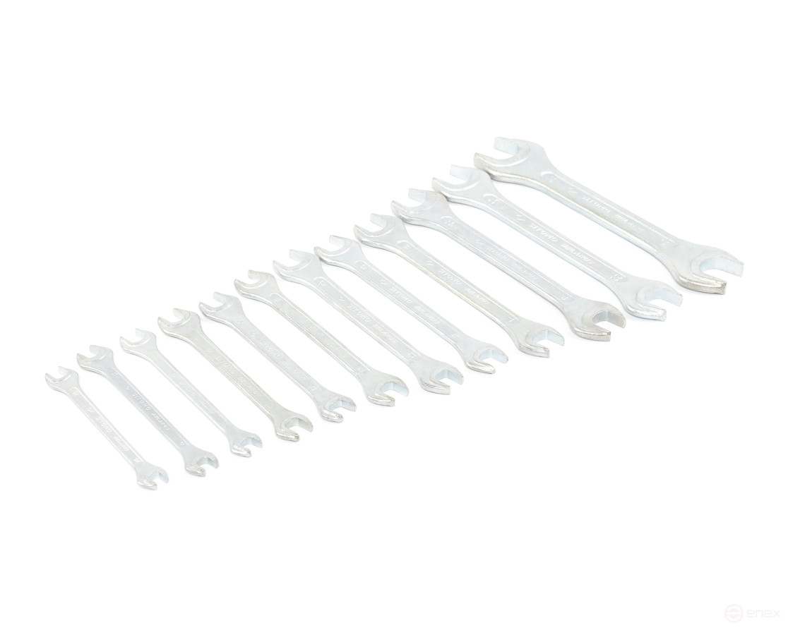 Набор ключей гаечных рожковых двусторонних 12 шт. (8-30) ПВХ сум. SITOMO BELARUS