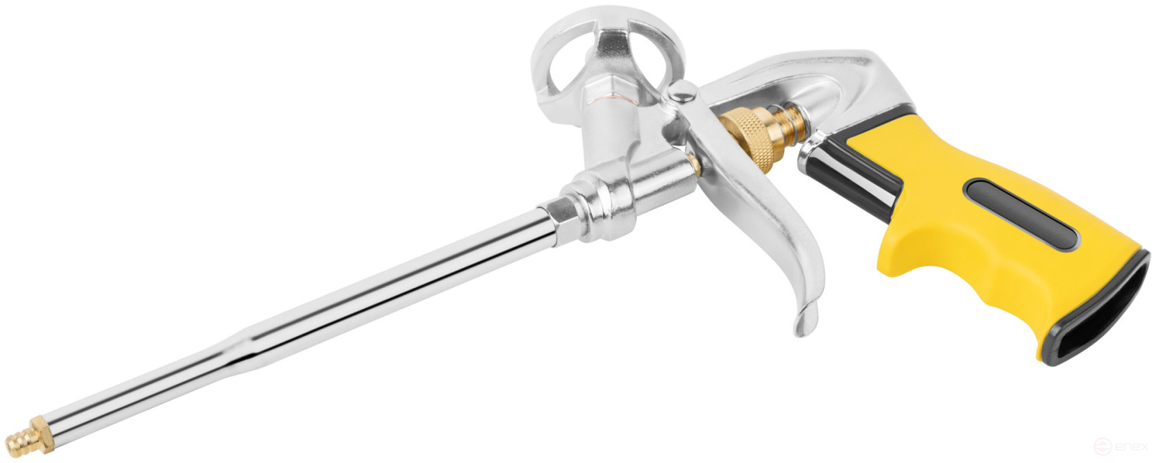 Mounting foam gun, Profi, aluminum body, rubberized handle