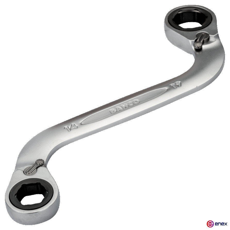 S-образный накидной ключ с храповиком 14x19 мм