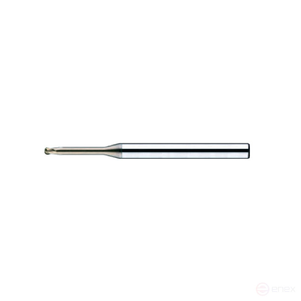 Spherical carbide milling cutter D1x1.2x22x60x4 Z2 AlCrN