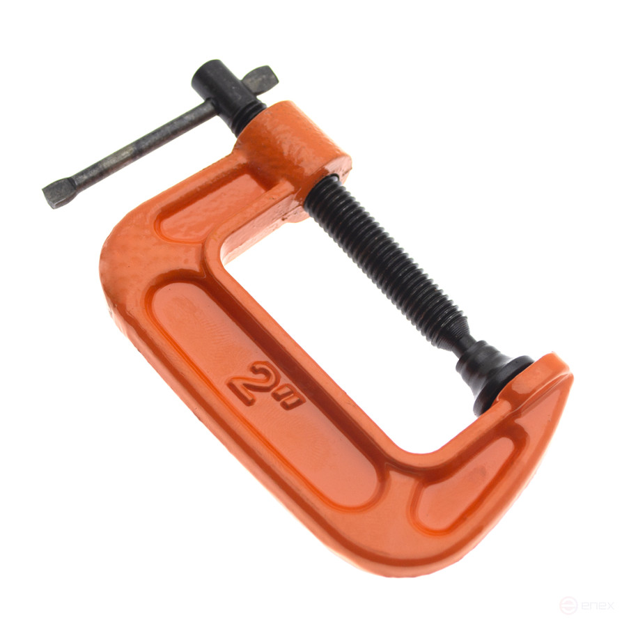 Clamp, type G, reinforced, cast iron, 2" (50mm), profi, Cheglock