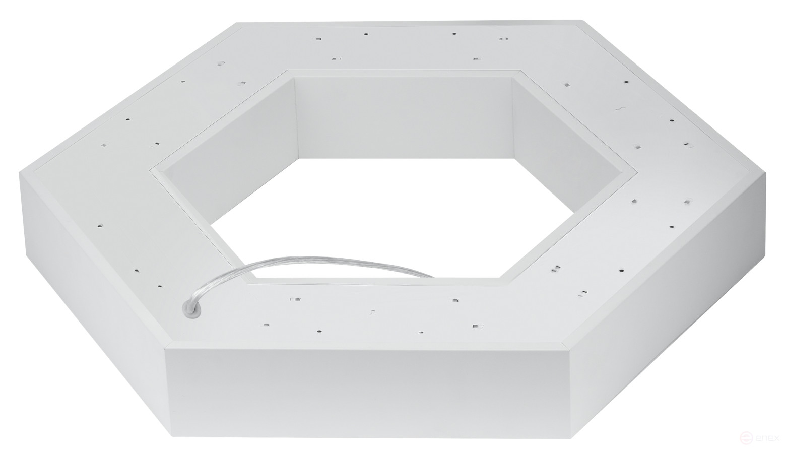 ERA Geometria LED Lamp SPO-123-W-40K-045 Hexagon 45W 4000K 2900Lm IP40 600*80 White Hanging Driver inside