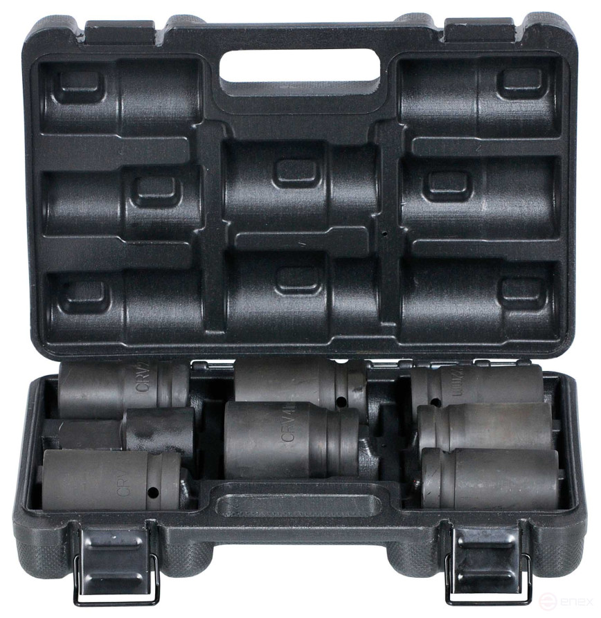 Набор головок ударных 1" (8пр.; L=80mm; для УКМ; кейс) АвтоDело (40328)