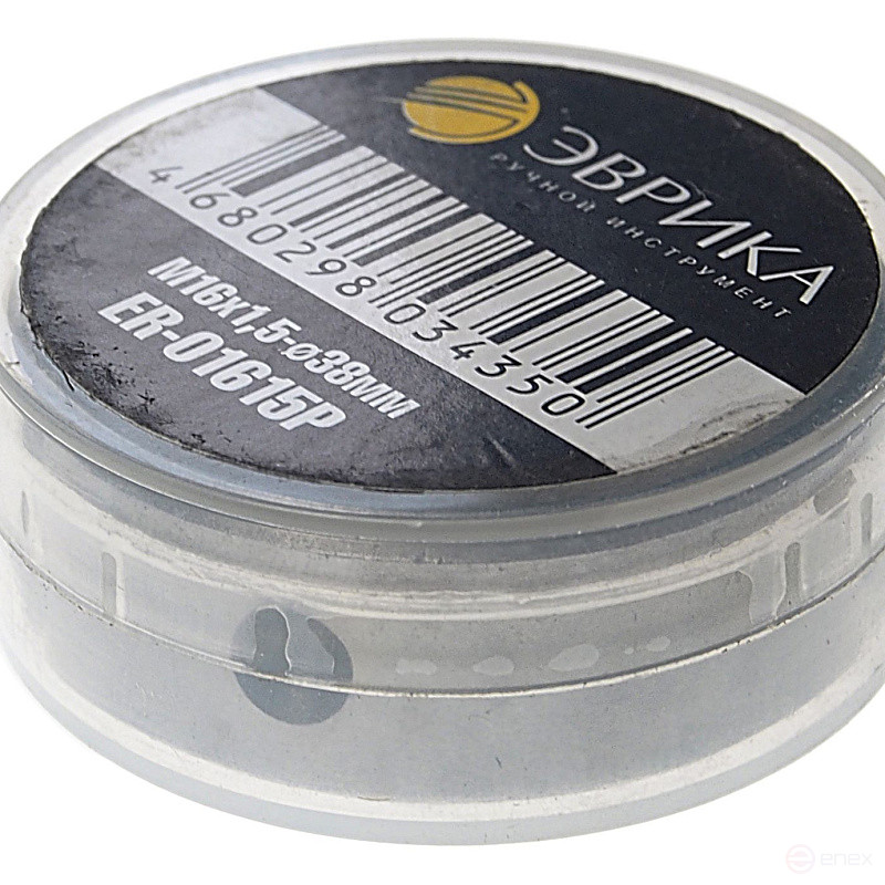 Плашка ER-01615P M16x1,5-ø38мм, в пластиковом футляреЭВРИКА /1/10