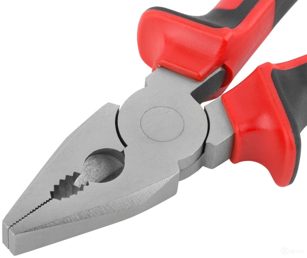 Trend combination pliers, two-tone rubberized handles, chrome-nickel coating 160 mm