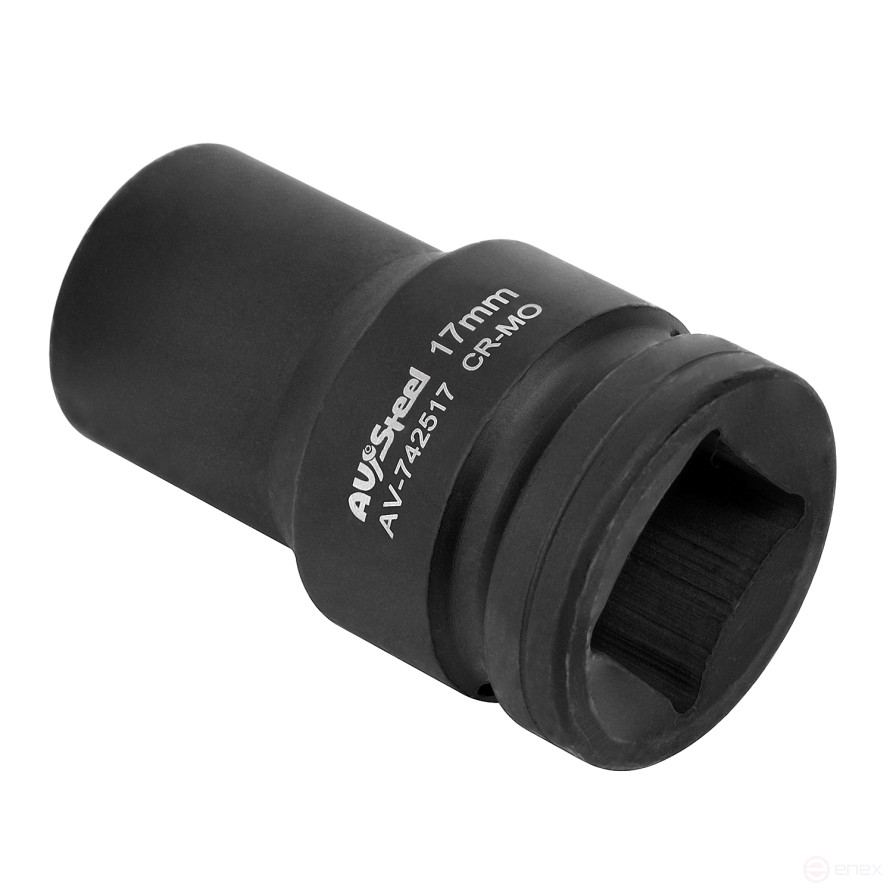 Головка ударная 4-гранная - футорка 1" 17 мм