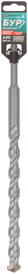 Бур по бетону, SDS-Plus, GreatFlex Light, 20x310 мм