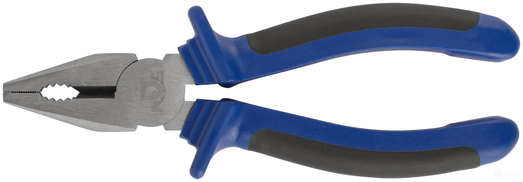 Combination pliers "One" two-tone rubberized handles, 180 mm polished steel