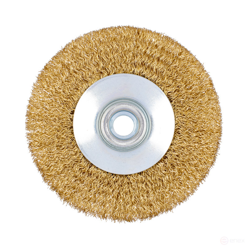 Щетка 811 кон., гофр., ЛАТУНЬ для УШМ D100 мм М14*2 RPM 12500 BS 0,3 уп. 1/60