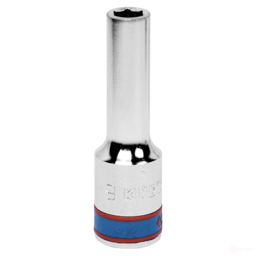 Головка торцевая глубокая шестигранная 1/2", 9 мм KING TONY 423509M