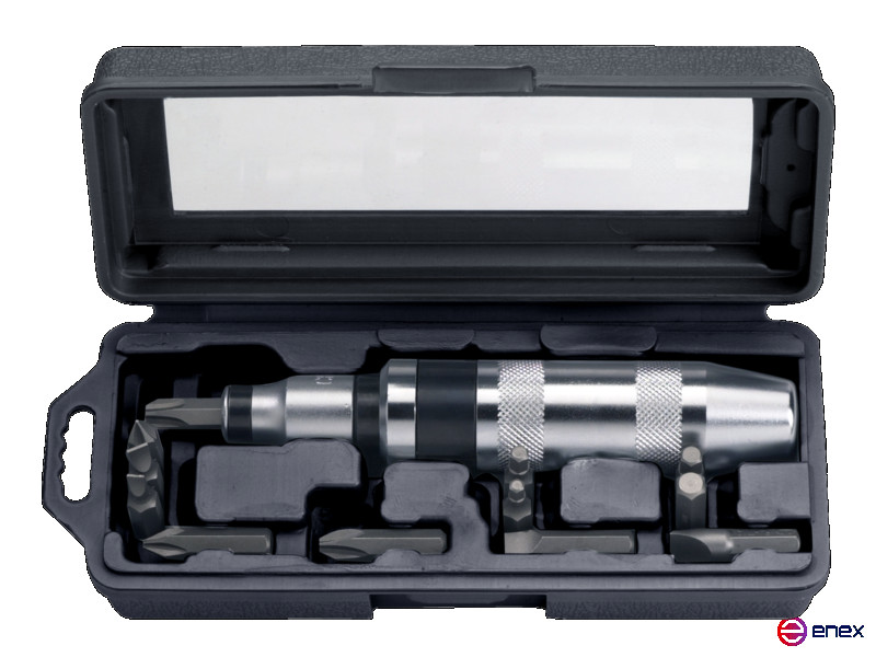 5/16 Набор бит для винтов с шлицевыми/Phillips/ шестигранными головками c реверсивной ударной отверткой, 14 предметов