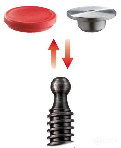 TGRC16 Струбцина из ковкого чугуна 160/80, усилие: 5.5 кН, с деревянной рукояткой, сплошная рейка