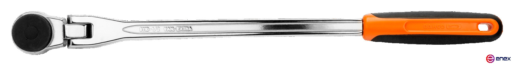 1/2" Reversible handle with a hinge, with 60 teeth and an angle of action of 6°