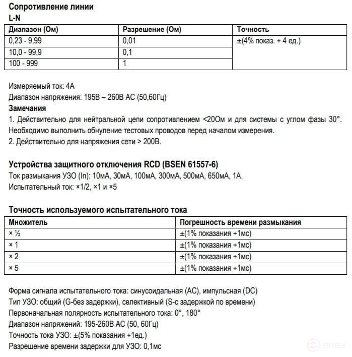 DT-6650 Тестер электроустановок многофункциональный