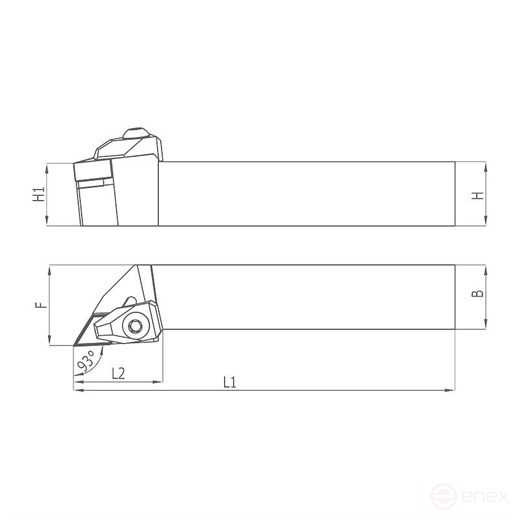 Heikenei Tdjnr Dnmg 1104/1506 Holder for external turning HEI.1039200