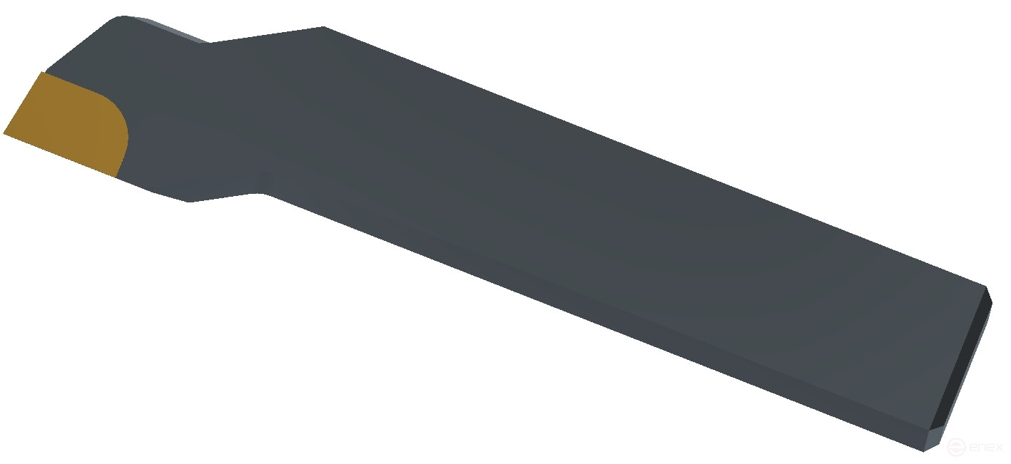 Резец проходной упорный изогнутый 25х20х140