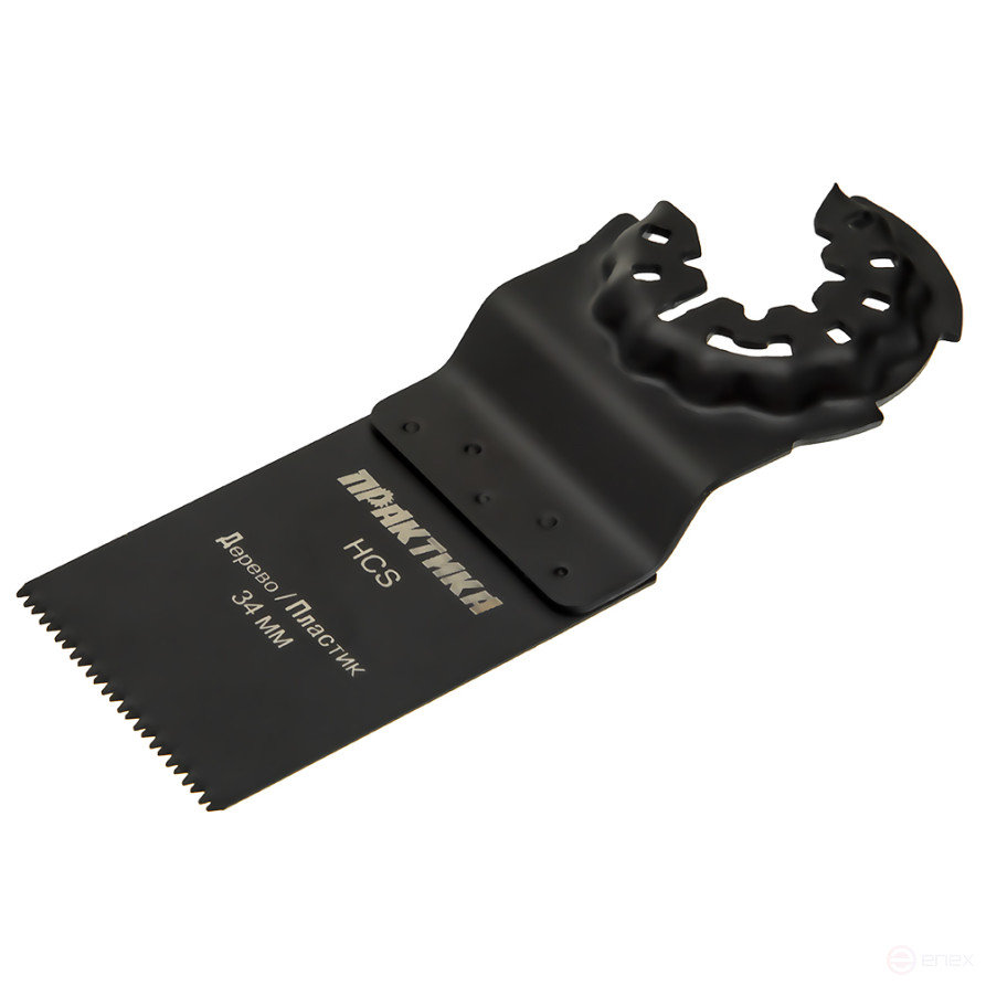 Насадка для МФИ ПРАКТИКА режущая пазовая прямая, HCS, по дереву, 34 мм, мелкий зуб (240-072)