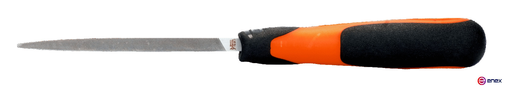 Напильник треугольный с рукояткой ERGO 200 мм, насечка личная