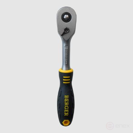 Ratchet 1/4" 72 teeth 150mm BERGER BG2427