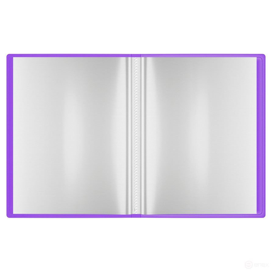 Folder with 10 Berlingo "Envy" inserts, 17 mm, 700 microns, with inner pocket, purple