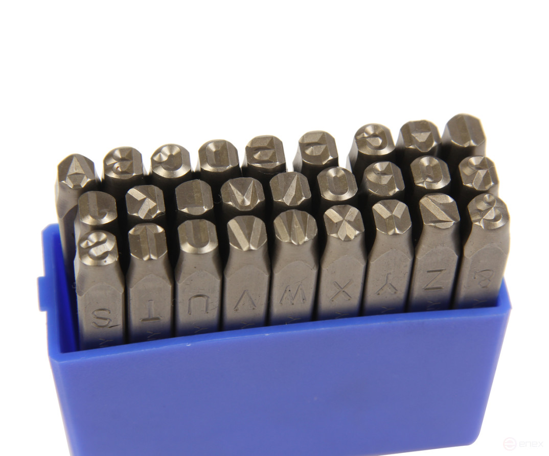 Letter stamps Latin 6 mm JTC