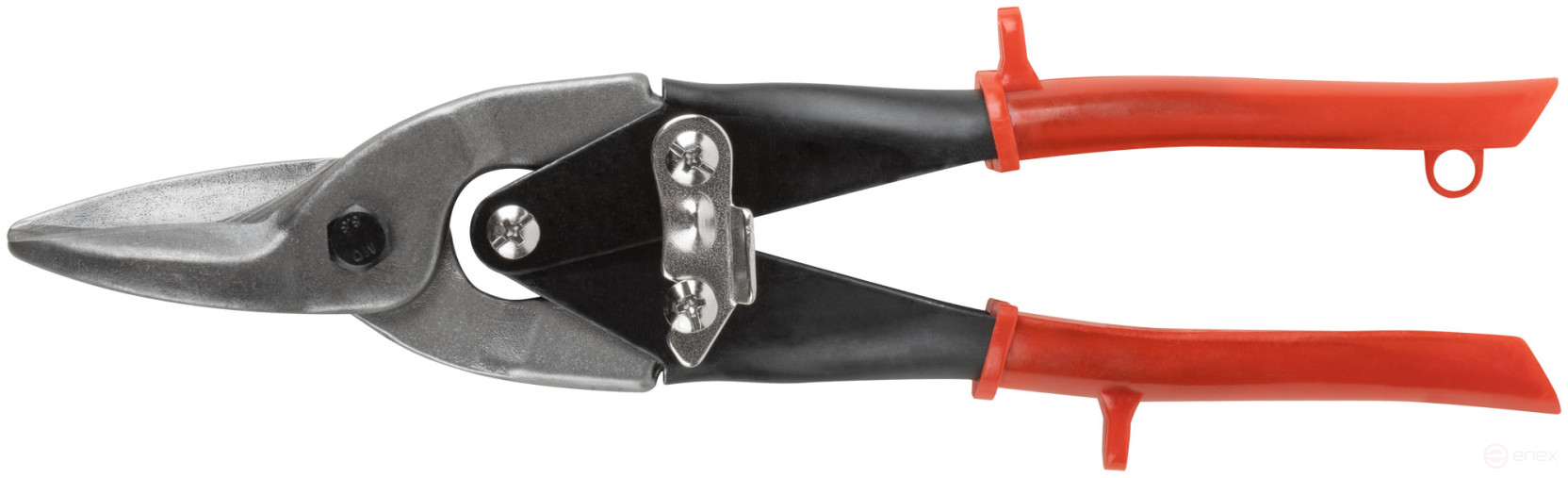 Ножницы по металлу "Лайт", инструментальная сталь, пластиковые ручки, прямые 250 мм