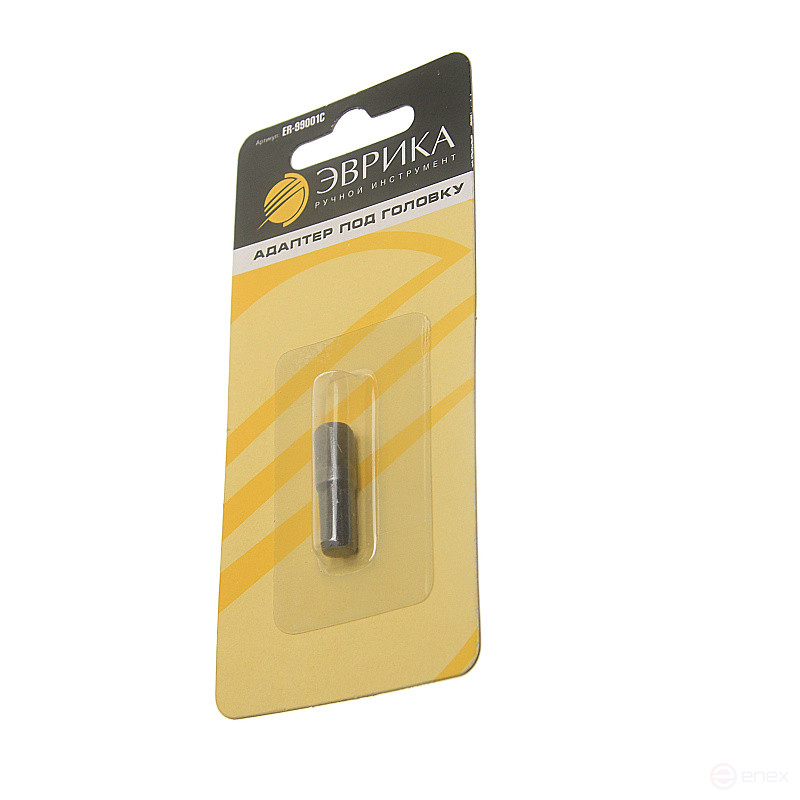 ER-99001C 1/4" 6-sided 25mm Head Adapter in EUREKA /1/20 blister